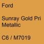 Preview: Ford, Sunray Gold Pri Metallic, C6 / M7019.